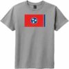 Tennessee State Flag Vintage Youth T-Shirt Gray Frost - US Custom Tees