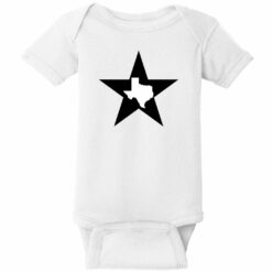 Texas Lone Star State Baby One Piece White - US Custom Tees