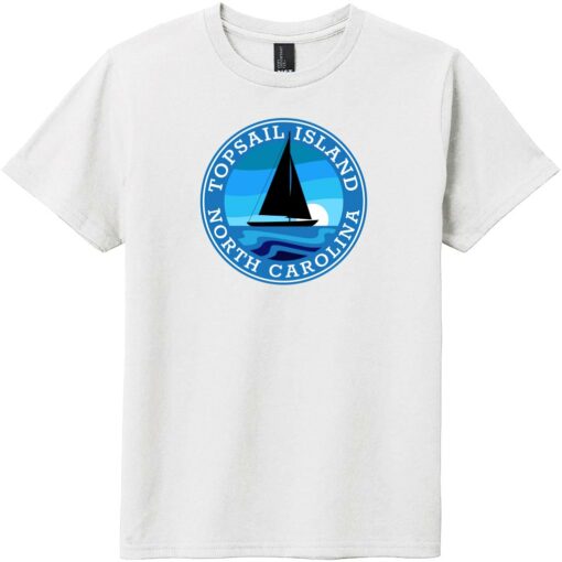 Topsail Island North Carolina Youth T-Shirt White - US Custom Tees