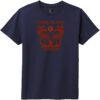 Tybee Island Georgia Palm Tree Youth T-Shirt New Navy - US Custom Tees
