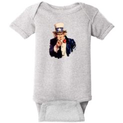 Uncle Sam Baby One Piece Heather - US Custom Tees