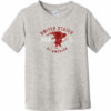 United States Eagle Land of Free Toddler T-Shirt Heather Gray - US Custom Tees