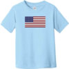United States of America Flag Toddler T-Shirt Light Blue - US Custom Tees