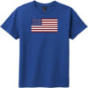United States of America Flag Youth T-Shirt Deep Royal - US Custom Tees