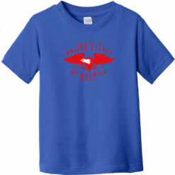 USA Eagle Land Of The Free Vintage Toddler T-Shirt Royal Blue - US Custom Tees