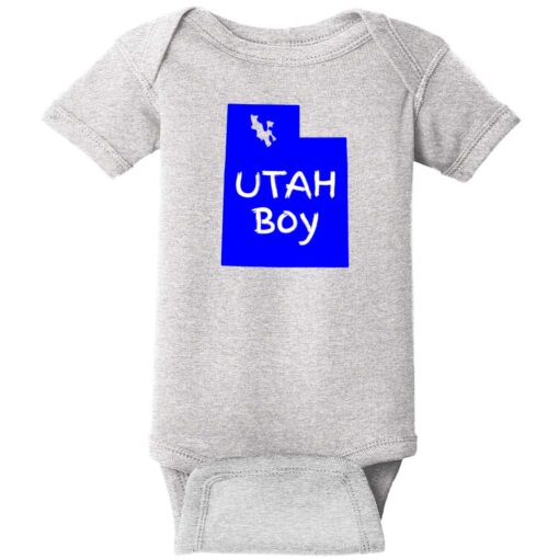 Utah Boy State  Baby One Piece Heather - US Custom Tees