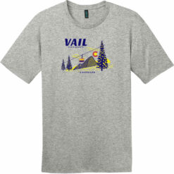 Vail Eagle County Colorado Vintage T-Shirt Heathered Steel - US Custom Tees