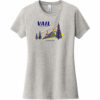 Vail Eagle County Colorado Vintage Women's T-Shirt Light Heather Gray - US Custom Tees