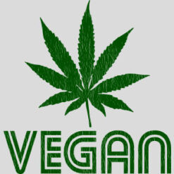 Vegan Pot Leaf Design - US Custom Tees