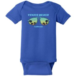 Venice Beach California Sunglasses Baby One Piece Royal - US Custom Tees