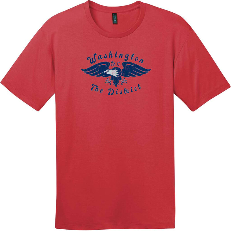Washington DC The District Eagle T-Shirt Classic Red - US Custom Tees