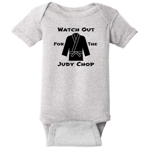 Watch Out For The Judy Chop Baby One Piece Heather - US Custom Tees