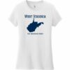 West Virginia The Mountain State Women's T-Shirt White - US Custom Tees