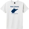 West Virginia The Mountain State Youth T-Shirt White - US Custom Tees