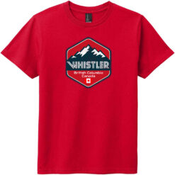 Whistler British Columbia Canada Youth T-Shirt Classic Red - US Custom Tees