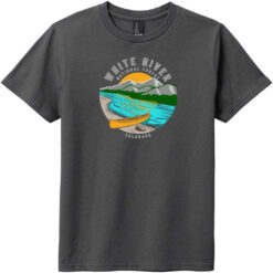 White River National Forest Youth T-Shirt Charcoal - US Custom Tees