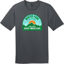 Winter Park Colorado Rocky Mountains T-Shirt Charcoal - US Custom Tees