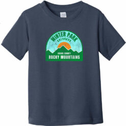 Winter Park Colorado Rocky Mountains Toddler T-Shirt Navy Blue - US Custom Tees