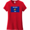 Wisconsin Flag Vintage Women's T-Shirt Classic Red - US Custom Tees