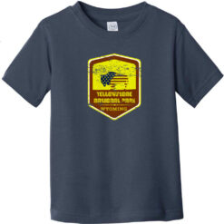 Yellowstone National Park Vintage Toddler T-Shirt Navy Blue - US Custom Tees