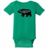 Yellowstone National Park Wyoming Bear Baby One Piece Kelly Green - US Custom Tees