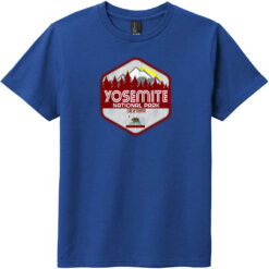 Yosemite National Park Youth T-Shirt Deep Royal - US Custom Tees