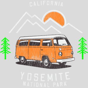 Yosemite Park Road Trip Design - US Custom Tees