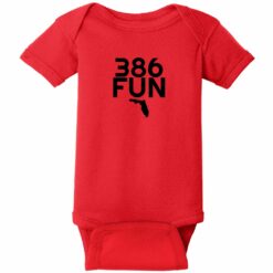 386 Fun Florida Baby One Piece Red - US Custom Tees