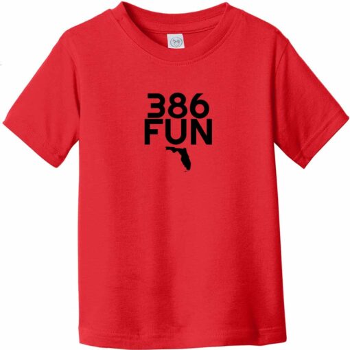 386 Fun Florida Toddler T-Shirt Red - US Custom Tees