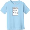 A1A South Road Sign Toddler T-Shirt Light Blue - US Custom Tees