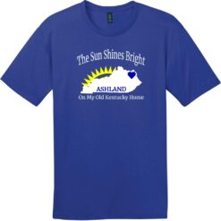 Ashland Kentucky The Sun Shines Bright T-Shirt Deep Royal - US Custom Tees