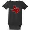 Austin Texas State Baby One Piece Black - US Custom Tees