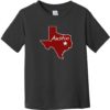 Austin Texas State Toddler T-Shirt Black - US Custom Tees