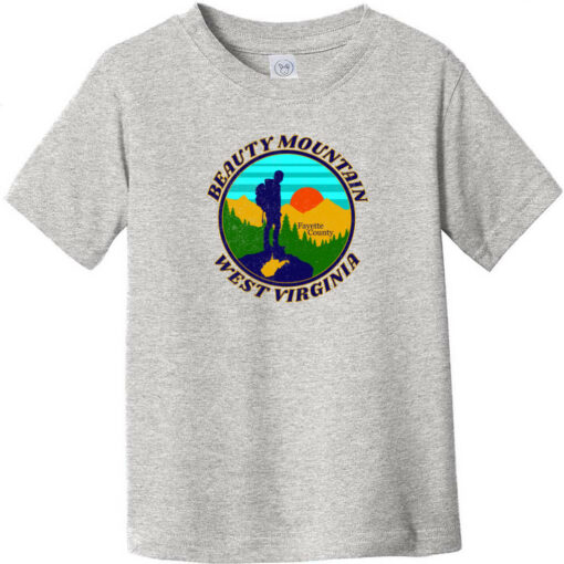 Beauty Mountain West Virginia Toddler T-Shirt Heather Gray - US Custom Tees