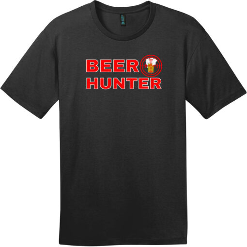 Beer Hunter Funny Beer T-Shirt Jet Black - US Custom Tees