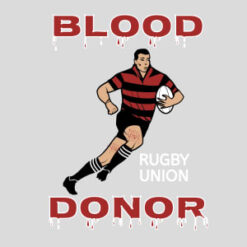 Blood Donor Rugby Union Design - US Custom Tees