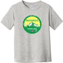 Breckenridge Colorado Mountain Flag Toddler T-Shirt Heather Gray - US Custom Tees