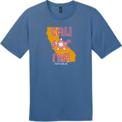 California Republic State T-Shirt Maritime Blue - US Custom Tees