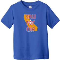 California Republic State Toddler T-Shirt Royal Blue - US Custom Tees