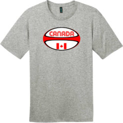 Canada Rugby Ball T-Shirt Heathered Steel - US Custom Tees