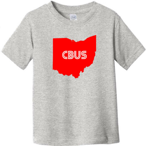 Cbus Columbus Ohio Toddler T-Shirt Heather Gray - US Custom Tees