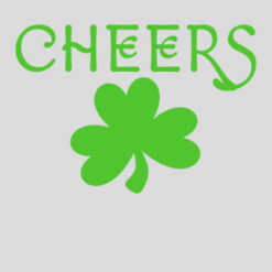 Cheers Shamrock St. Patricks Day Design - US Custom Tees