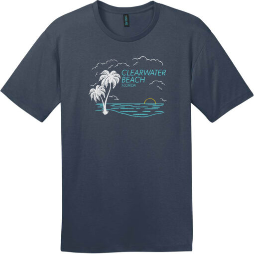 Clearwater Beach Florida T-Shirt New Navy - US Custom Tees