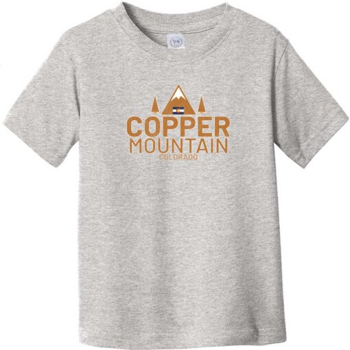 Copper Mountain Colorado Toddler T-Shirt Heather Gray - US Custom Tees