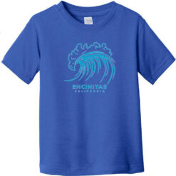 Encinitas California Vintage Surf Toddler T-Shirt Royal Blue - US Custom Tees