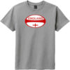England Rugby Ball Youth T-Shirt Gray Frost - US Custom Tees