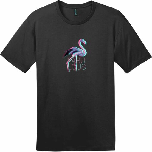 Fabulous Flamingo T-Shirt Jet Black - US Custom Tees