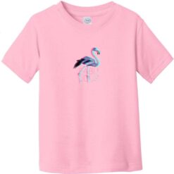 Fabulous Flamingo Toddler T-Shirt Light Pink - US Custom Tees