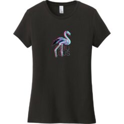 Fabulous Flamingo Women's T-Shirt Black - US Custom Tees