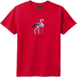 Fabulous Flamingo Youth T-Shirt Classic Red - US Custom Tees